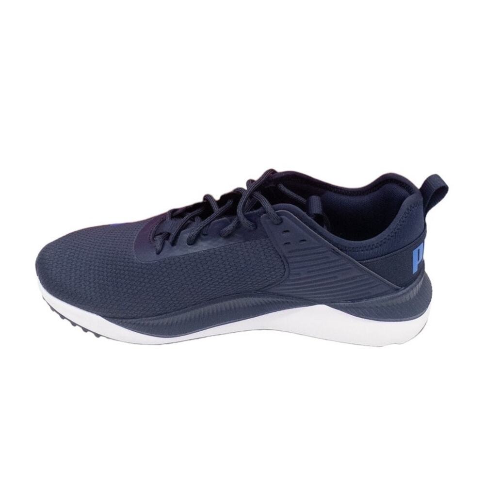 New PUMA Men's PC Runner Sneaker Shoes Navy Blue White 9 or 13 - Picture 2 of 6